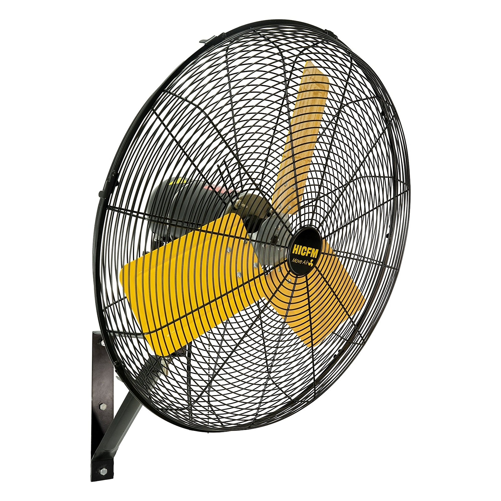 EdenDirect High Velocity Commercial Wall Fan — 24in., 8500 CFM, 3 Speeds, Oscillation, IP44 Waterproof, Adjustable Tilt, for Patio Warehouse Garage Factory